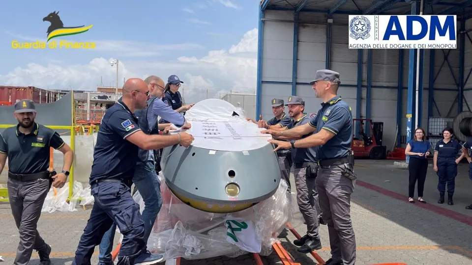 Sequestrati al porto di Gioia Tauro due droni ad uso bellico diretti in Libia