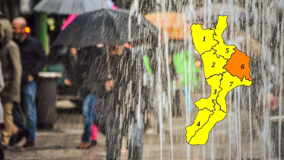 Maltempo in Calabria: allerta arancione e gialla per il 14 gennaio