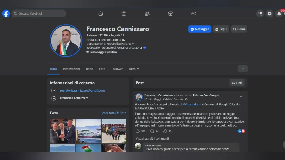 Reggio Calabria, Cannizzaro: Mariagrazia Arena sarà vicesindaco