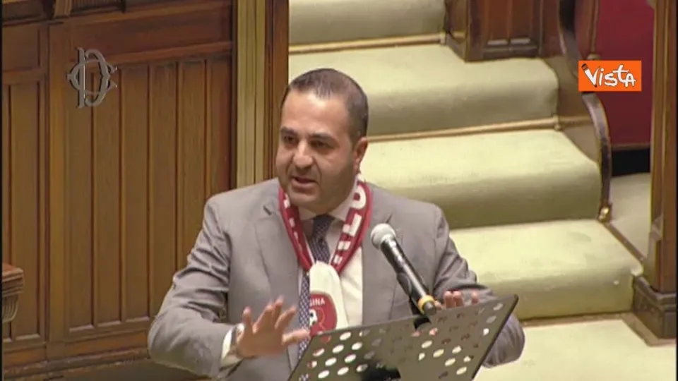 Calcio, Cannizzaro (FI) alla Camera con la sciarpa della Reggina: «Pensare anche a serie B e C» (VIDEO)