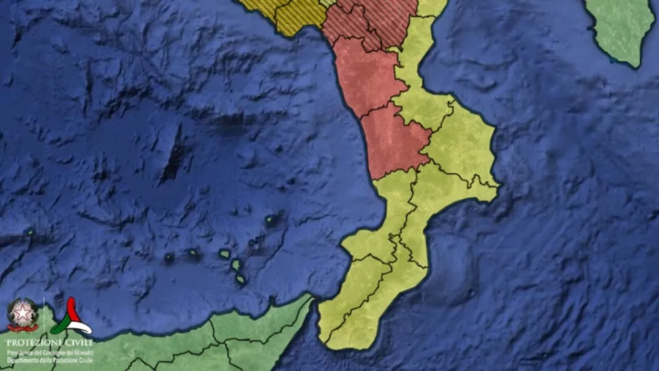 Maltempo: prevista allerta rossa e gialla in Calabria per domenica 28 novembre