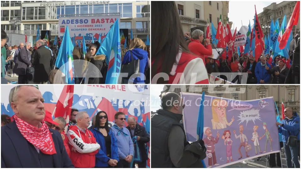 Cgil e Uil scendono in piazza contro il governo Meloni