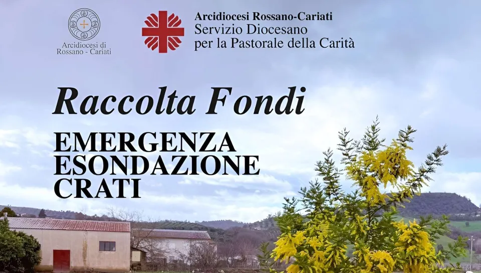 Esondazione del Crati, la Caritas mobilita aiuti e volontari