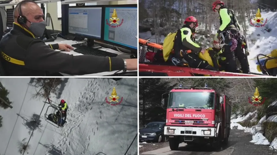 Conclusa a Gambarie esercitazione dei Vigili del Fuoco con l'uso di sistemi di comunicazione satellitare (VIDEO)