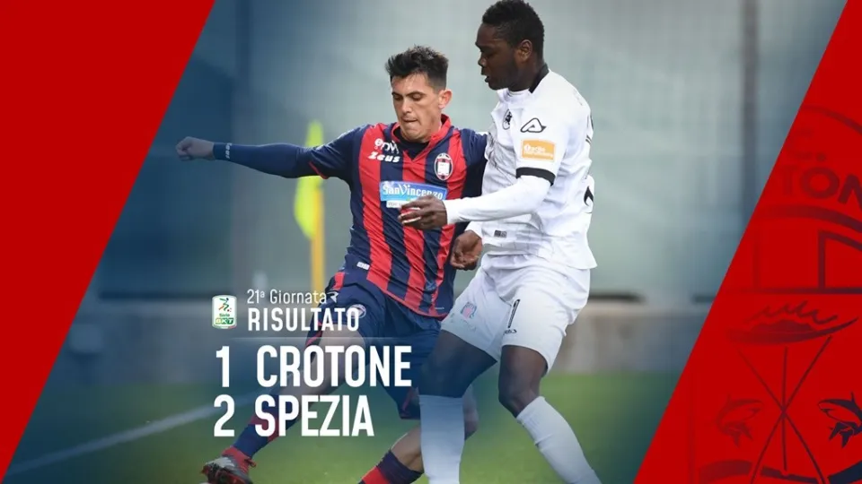 Serie B, il Crotone spezza il filotto positivo di risultati: cade in casa contro lo Spezia