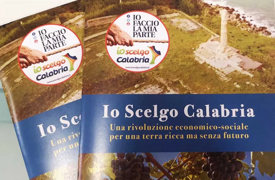 Ecco l'opuscolo che racchiude analisi, idee e proposte di Io scelgo Calabria