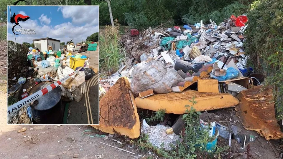 Sequestrate due discariche abusive in aree comunali nel Reggino