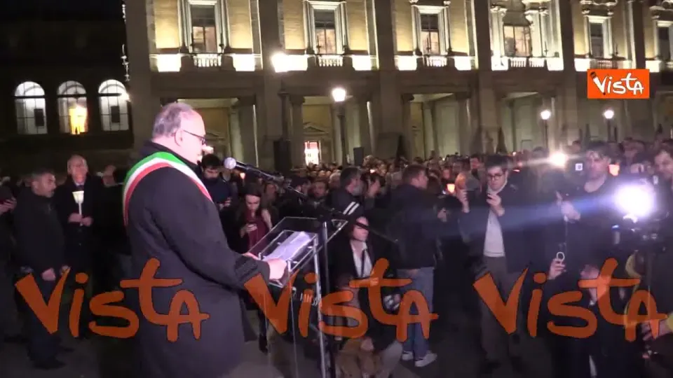 Fiaccolata al Campidoglio in ricordo di Alexey Navalny, le immagini