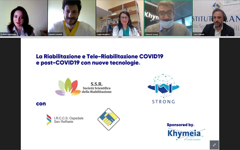 Tele-riabilitazione a domicilio, l'Istituto S. Anna di Crotone conduce un webinar con l'Irccs San Raffaele