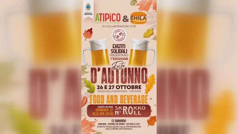 APPUNTAMENTI | "Festa d'autunno": weekend di musica, tradizione e comunità