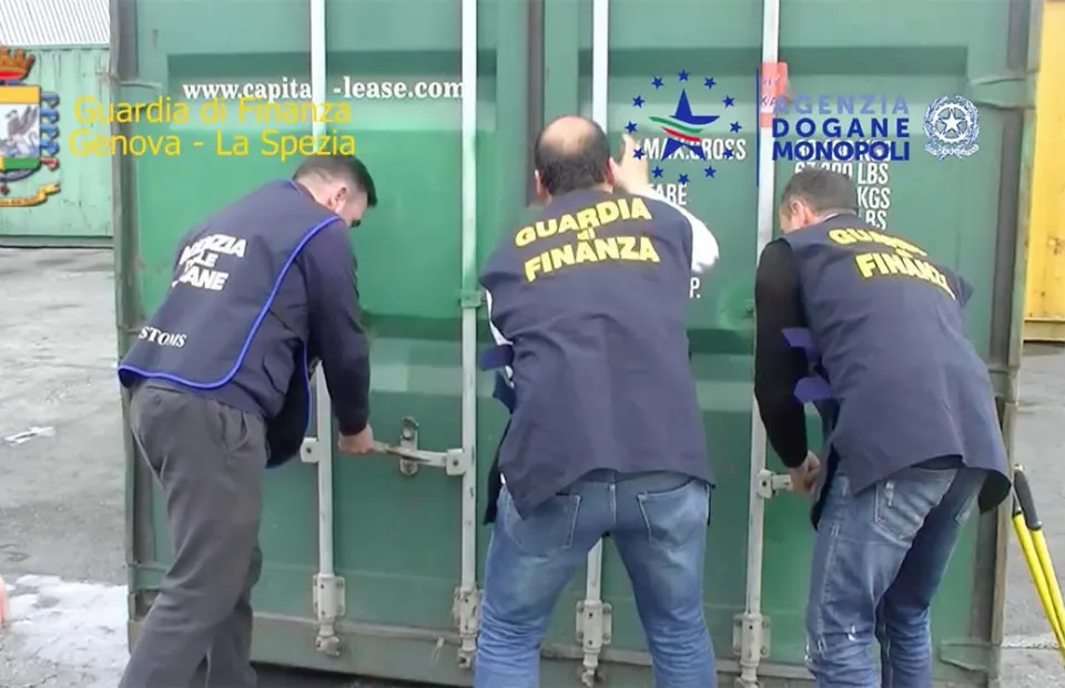 100 milioni in cocaina movimentata dalla 'ndrangheta e arrivata a La Spezia dal Brasile (Video)