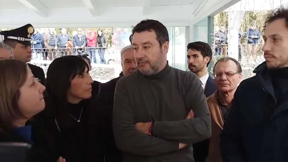 Ciclone Harry: il vicepremier Salvini in visita ai comuni colpiti