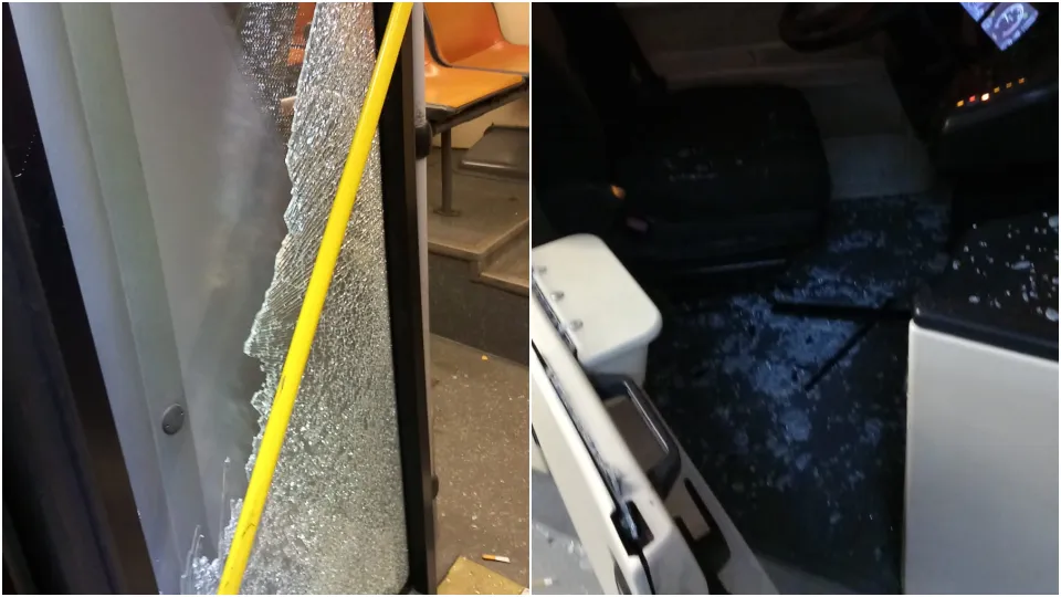 Reggio, disordini dopo la partita: sprangate ad autista e bus vandalizzato da tifosi ospiti