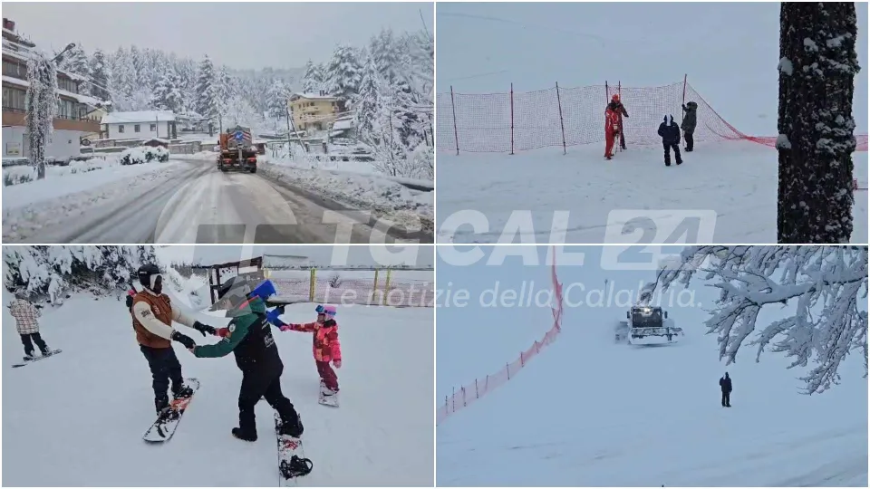 Maltempo in Calabria: ritorna a fioccare la "dama bianca" in Sila