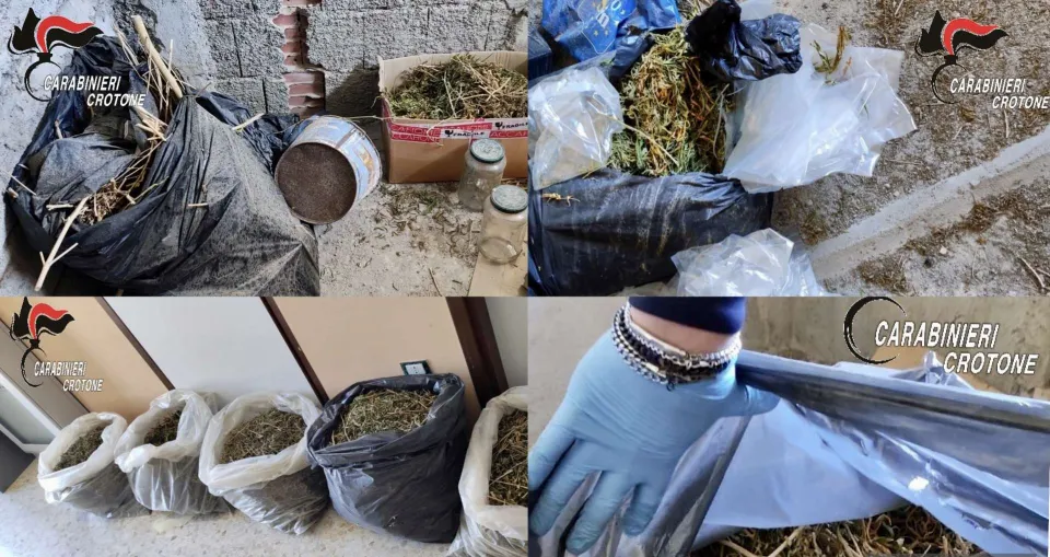 Carabinieri: maxi sequestro di droga tra Cirò Marina e Torre Melissa