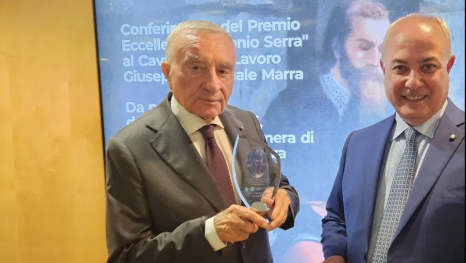 Al Cavaliere del Lavoro Giuseppe Marra il "Premio eccellenze calabresi Antonio Serra"