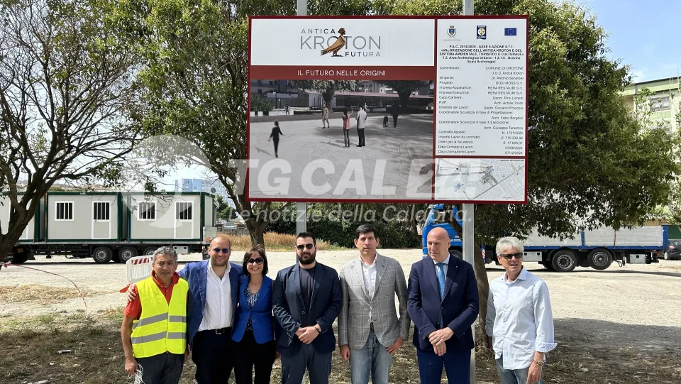 Progetto "Antica Kroton": aperto il cantiere dell'area Gravina