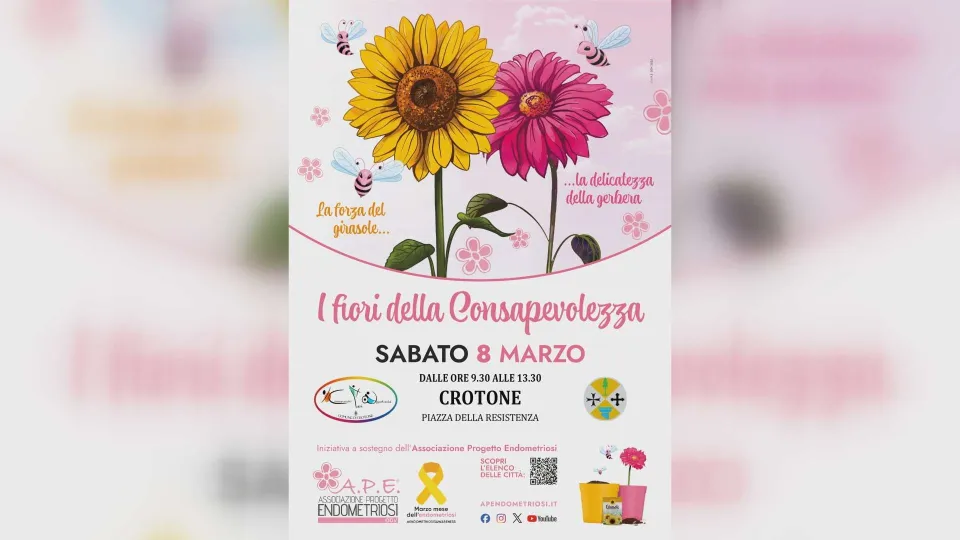APPUNTAMENTI | Endometriosi: l'8 marzo l'A.P.E. in piazza a Crotone