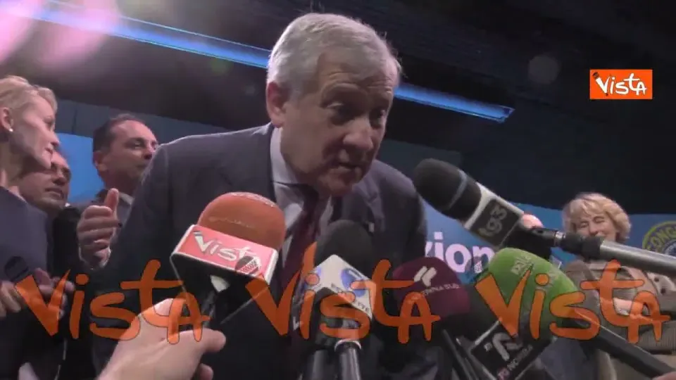 Congresso di Forza Italia, Tajani: "Puntiamo a superare il 10% alle europee"