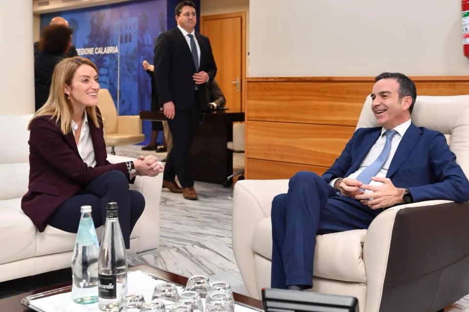 VIDEO | Metsola incontra Occhiuto: «Calabria regione importante»