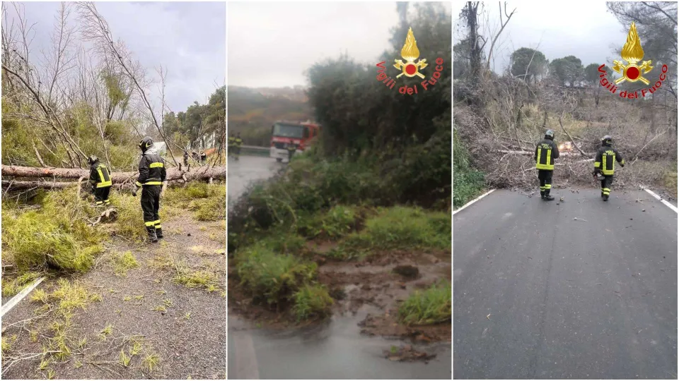 Il maltempo sferza la Calabria: numerosi gli interventi dei Vigili del fuoco