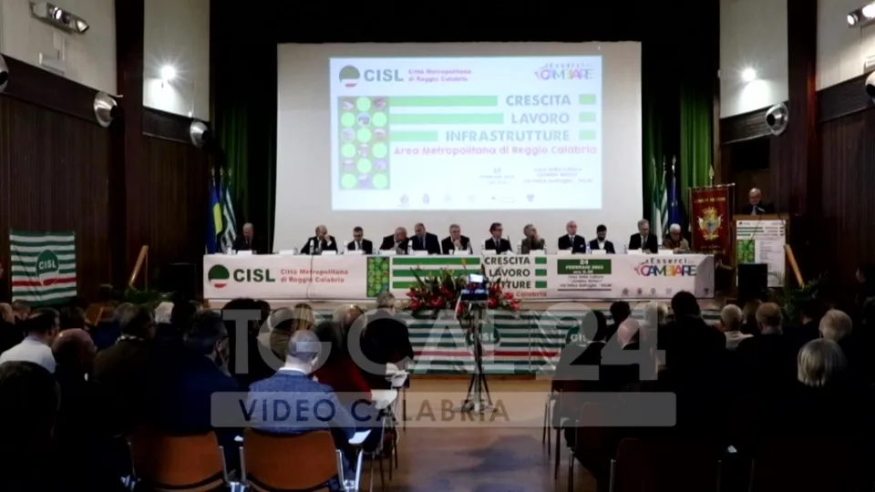 VIDEO | Sbarra (Cisl) a Palmi: «Ss 106 priorità, ponte sullo Stretto grande sfida»