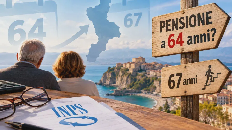 Pensione a 64 anni, cosa cambierebbe per i lavoratori calabresi?