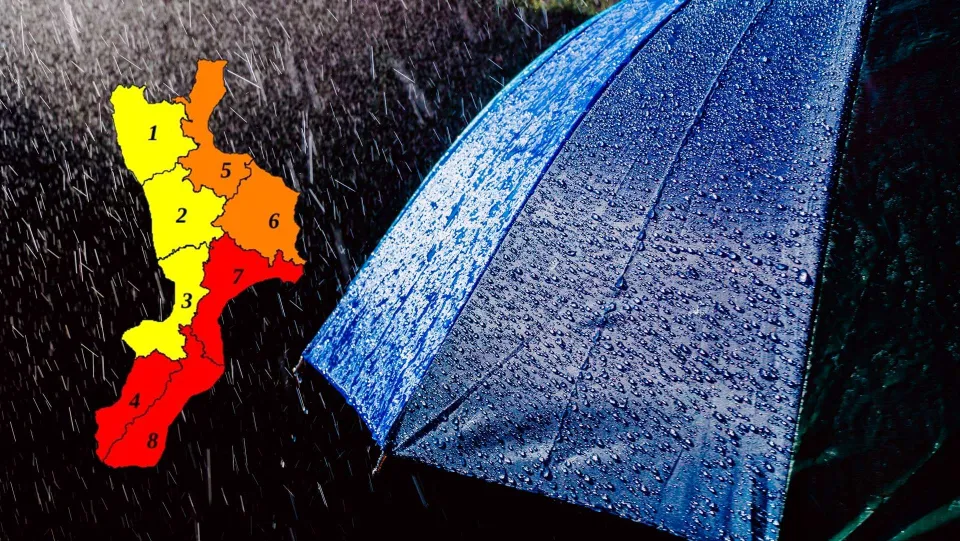 Maltempo: allerta rossa su Calabria meridionale e fascia ionica centrale
