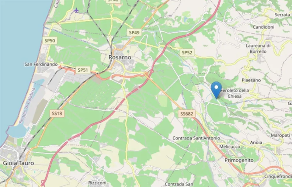 Scossa di terremoto di magnitudo 3.3 con epicentro a Feroleto della Chiesa (Rc)