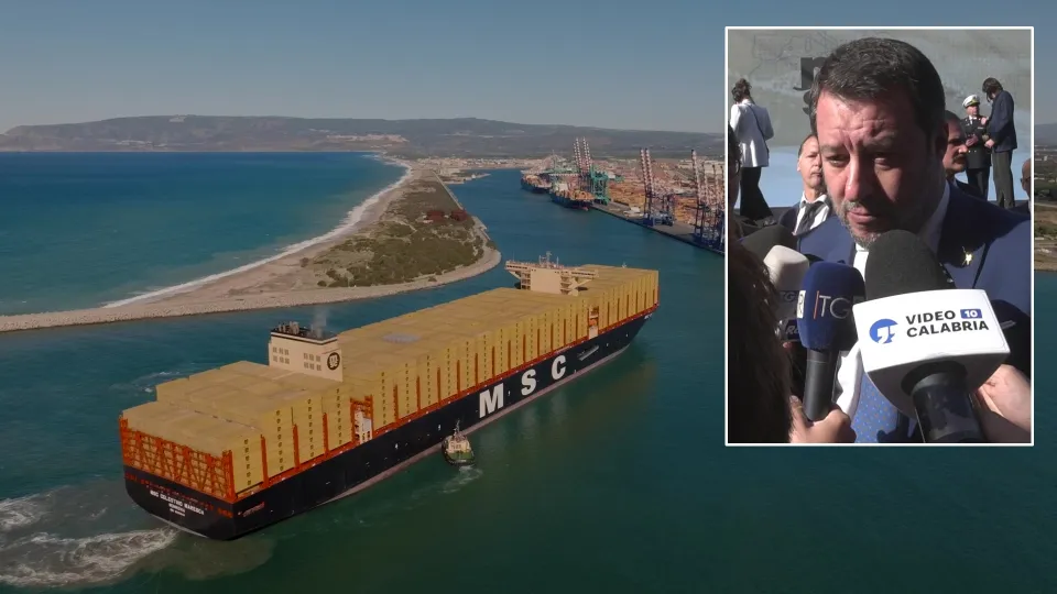Salvini a Gioia Tauro: «Governo impegnato a non fare perdere lavoro»