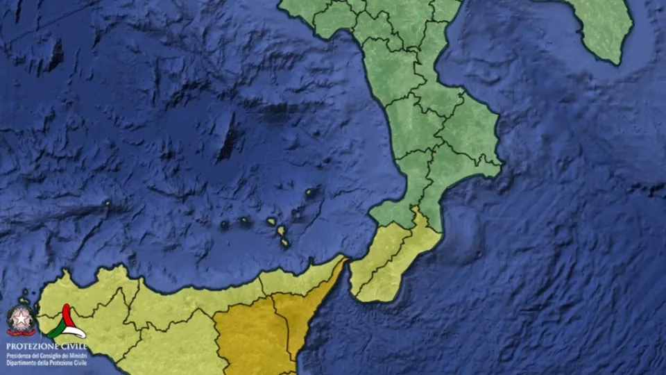 Maltempo: ancora piogge, temporali e venti di burrasca in Sicilia e in Calabria giovedì 28 ottobre