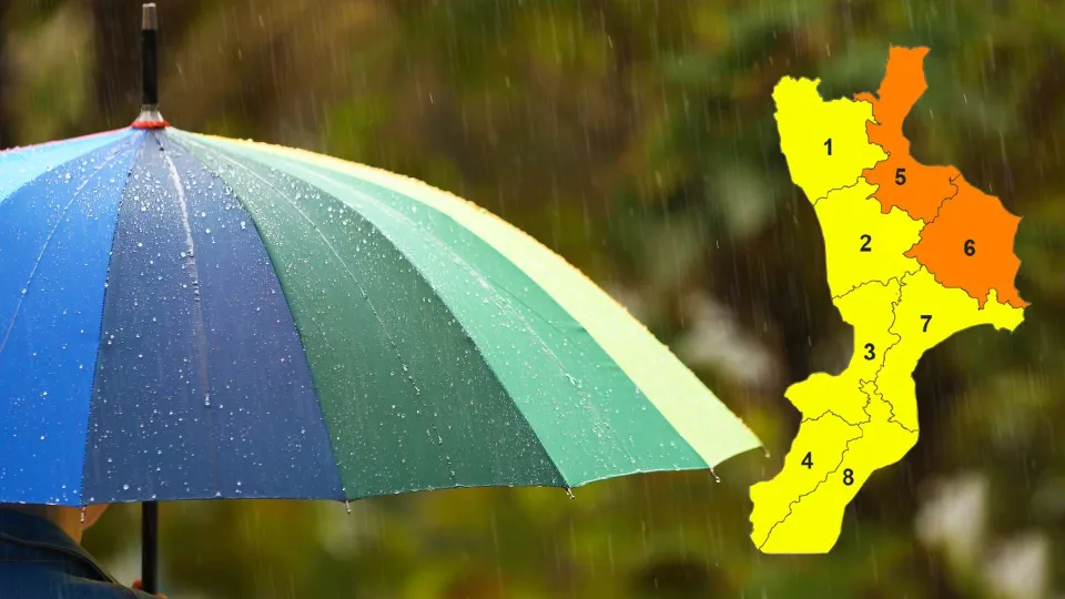 Maltempo in Calabria, emessa l'allerta arancione per il 2 aprile