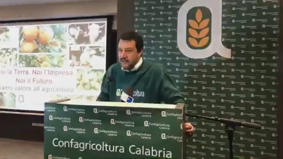 Regionali, Salvini a Confagricoltura ribadisce le priorità: agricoltura, sanità e lotta alla 'ndrangheta (VIDEO)