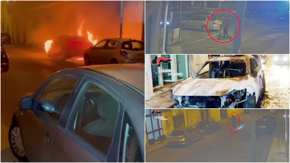 Diede fuoco all'auto di un avvocato: arrestato il presunto autore a Lamezia Terme (VIDEO)