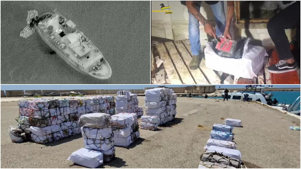 Peschereccio calabrese fermato in Sicilia con oltre 5 tonnellate di cocaina (VIDEO)