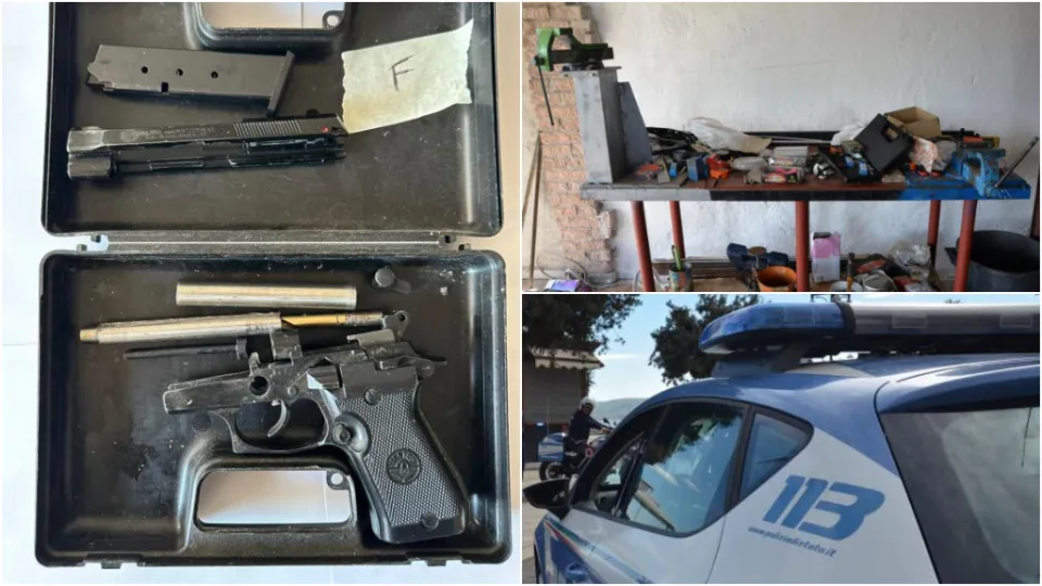 Modificava armi giocattolo per renderle offensive: arrestato 54enne a Crotone