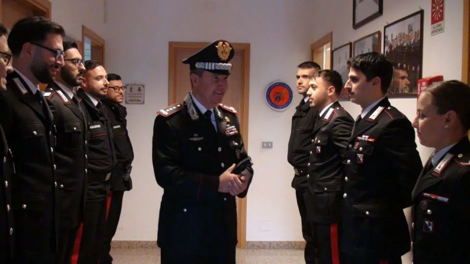 Domizi nella Locride, visita del generale ai carabinieri