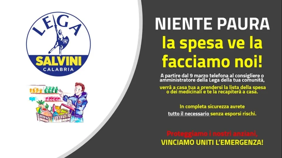Coronavirus, la Lega Calabria istituisce un numero di telefono a servizio di chi ne avesse bisogno