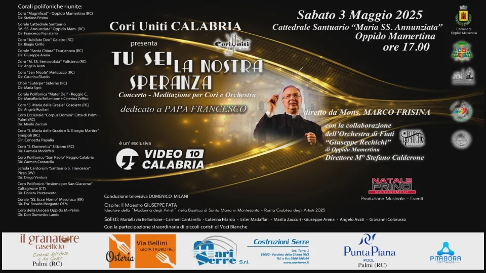 Video Calabria trasmette in esclusiva il concerto "Tu sei la nostra speranza"
