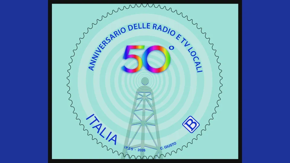 Un francobollo per celebrare i 50 anni delle radio e delle tv locali