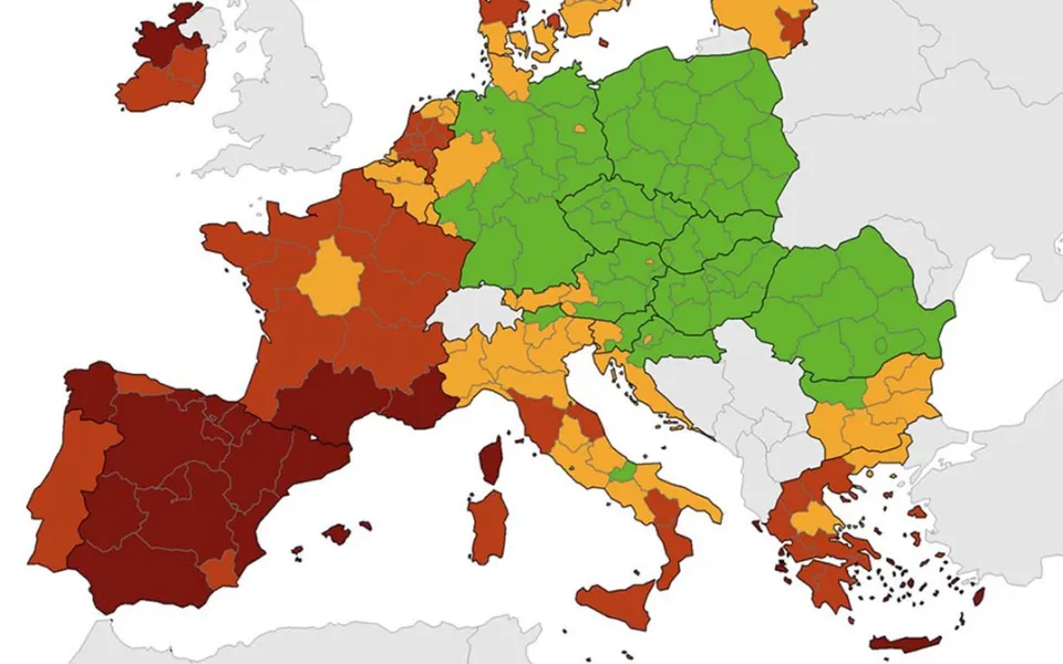 Coronavirus: nella mappa Ue la Calabria diventa zona rossa