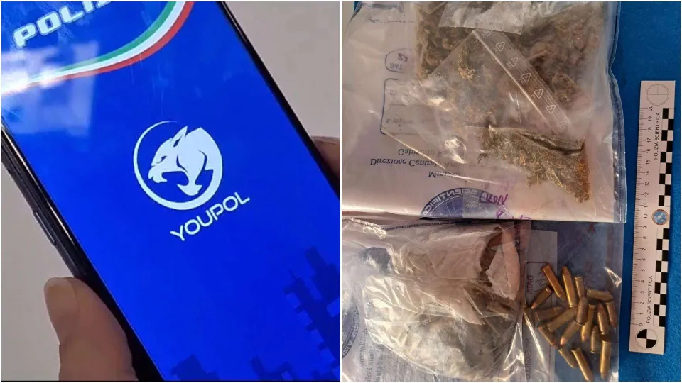 Arrestato per droga e armi grazie ad una segnalazione sull'app della Polizia