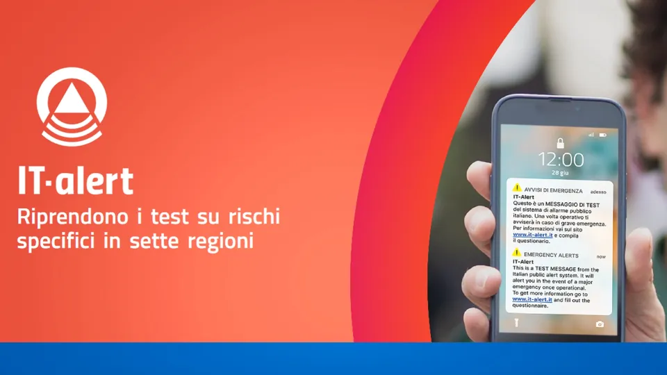 It-Alert: in Calabria nuovo test previsto per il 18 settembre