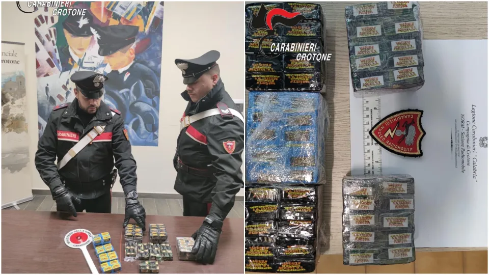 Crotone, trovati 2,5 kg di hashish in un seminterrato nei pressi dell'autostazione