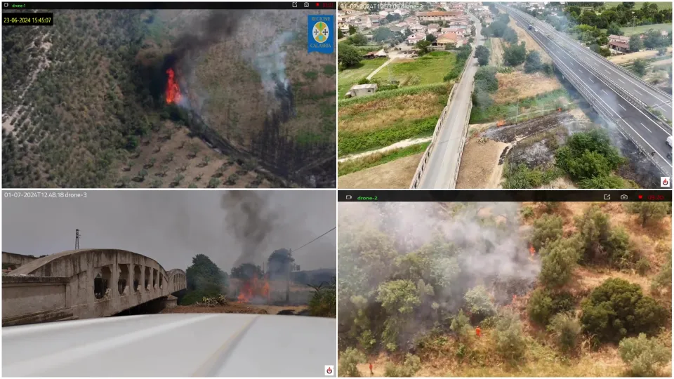 Piromani: «Sono già 34 gli incendiari identificati grazie ai droni»