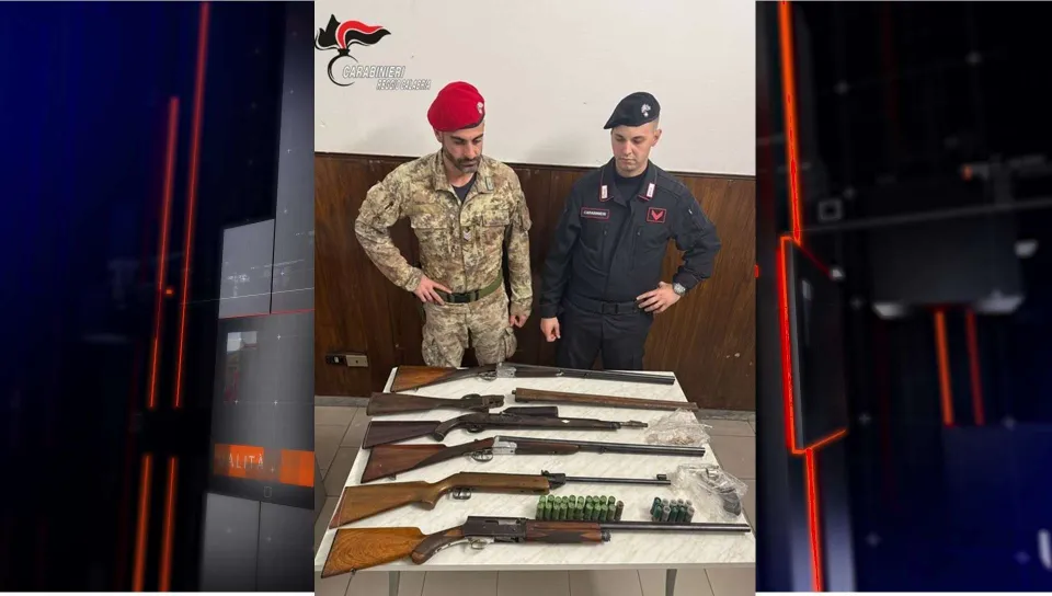Melito Porto Salvo: sequestrate armi e munizioni, tre denunce
