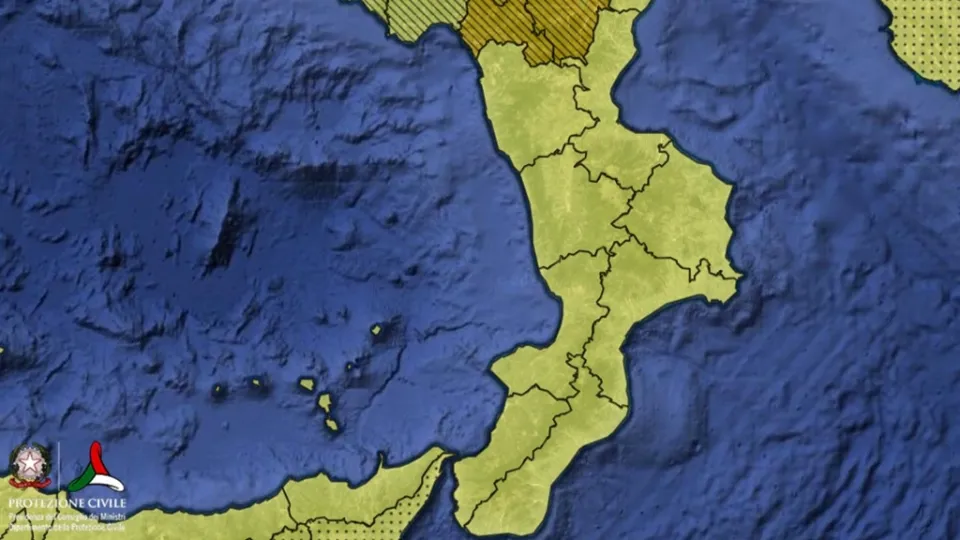Maltempo in Calabria: diramata allerta gialla per lunedì 6 dicembre