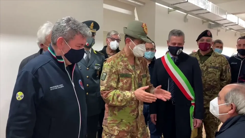 VIDEO | Coronavirus, terza ed ultima tappa del tour calabrese a Taurianova del commissario Figliuolo