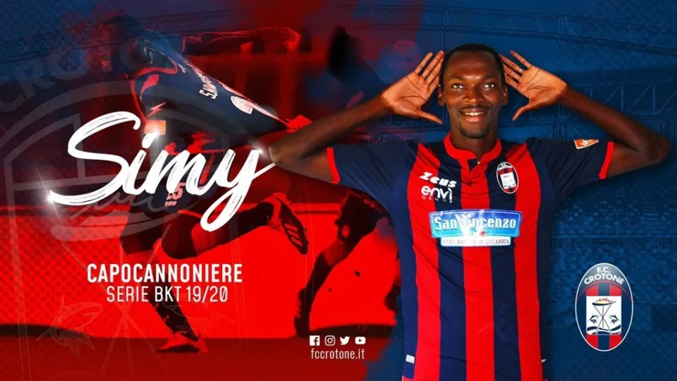 Serie B, Simy (Fc Crotone) è il capocannoniere del campionato cadetto