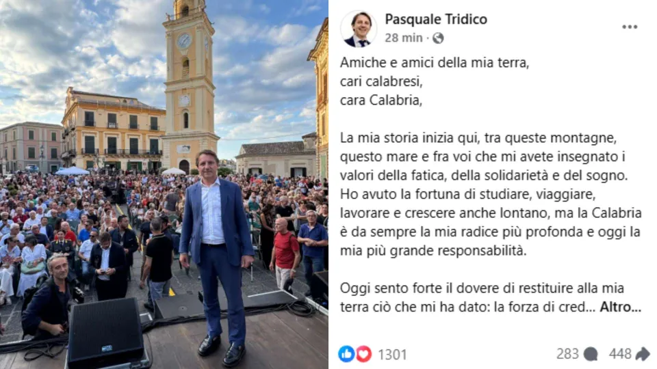 VERSO LE REGIONALI | Pasquale Tridico scende in campo e scioglie la riserva